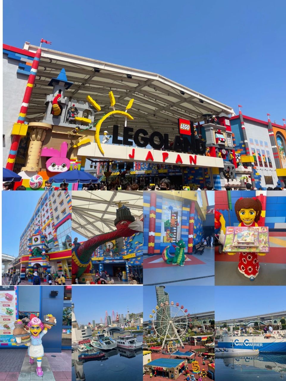 名古屋必去的景点 16615乐高乐园 乐高爱好者的天堂,各种乐高建筑