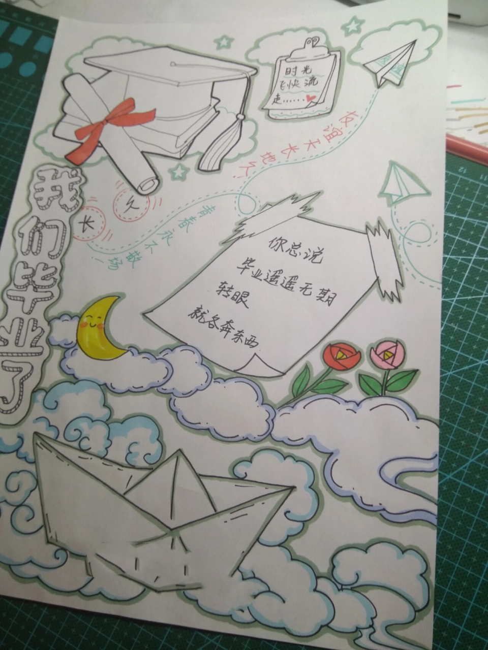 毕业季/成长纪念册(3) 毕业季/成长纪念册 很用心,画了很久哦 96