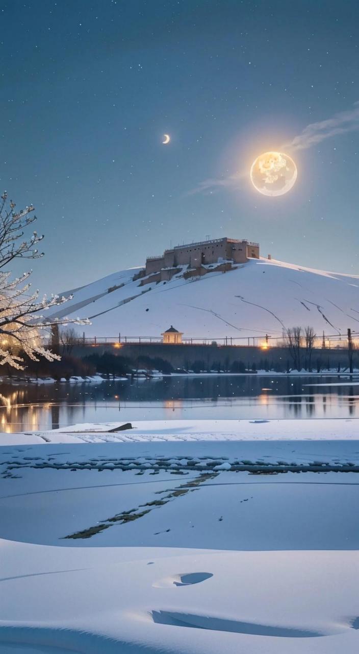 冬天的雪景,宛如诗画般美丽