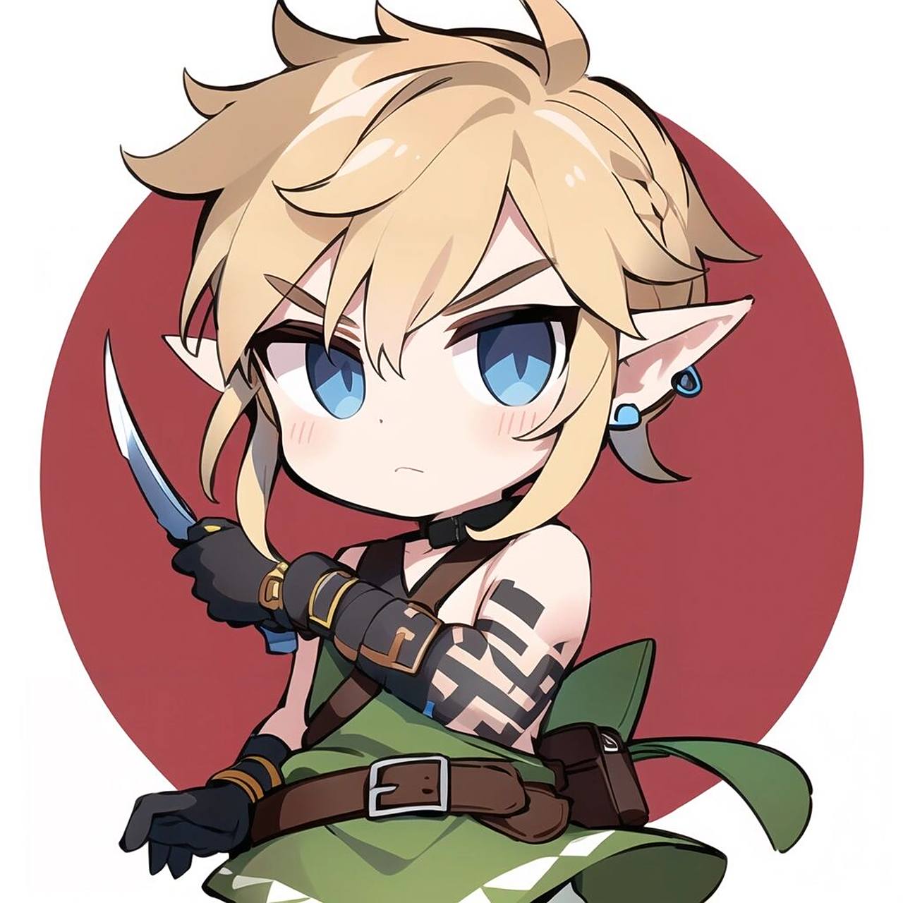 王国之泪q版塞尔达&林克|情头