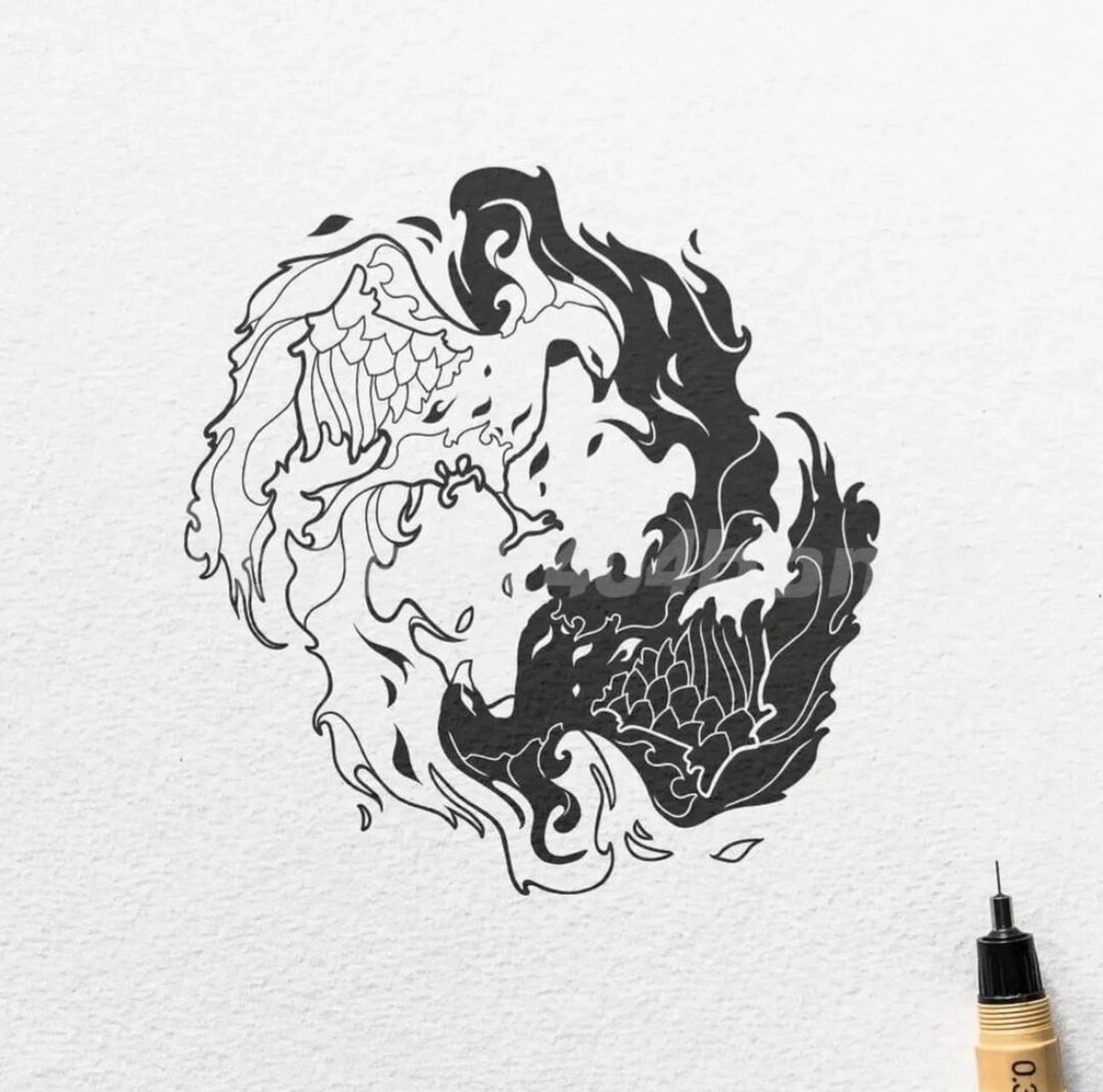 小清新纹身# #插画# #纹身贴# #我的纹身分享# #纹身手稿