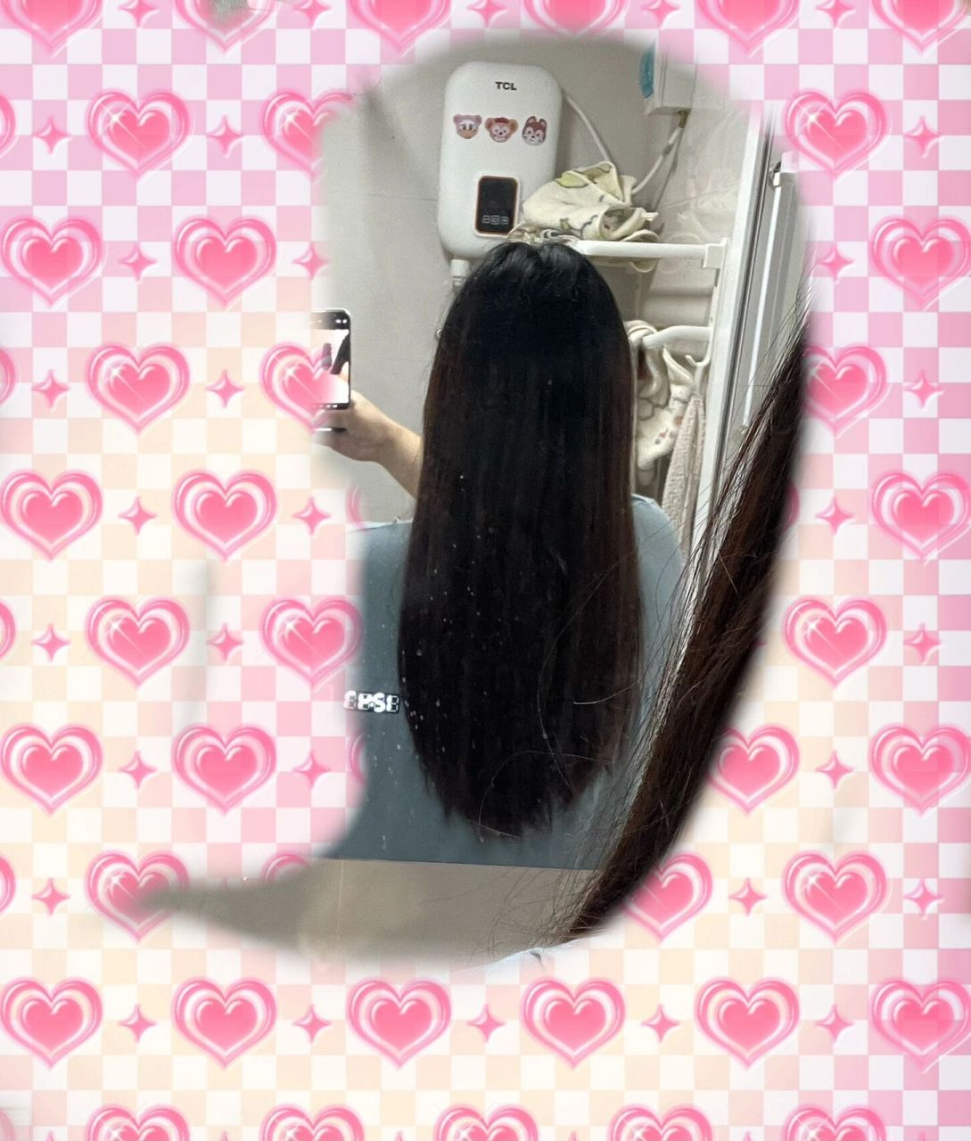 自己剪头 长发u型发尾【带教程】 图1.2.3是剪完  图4.