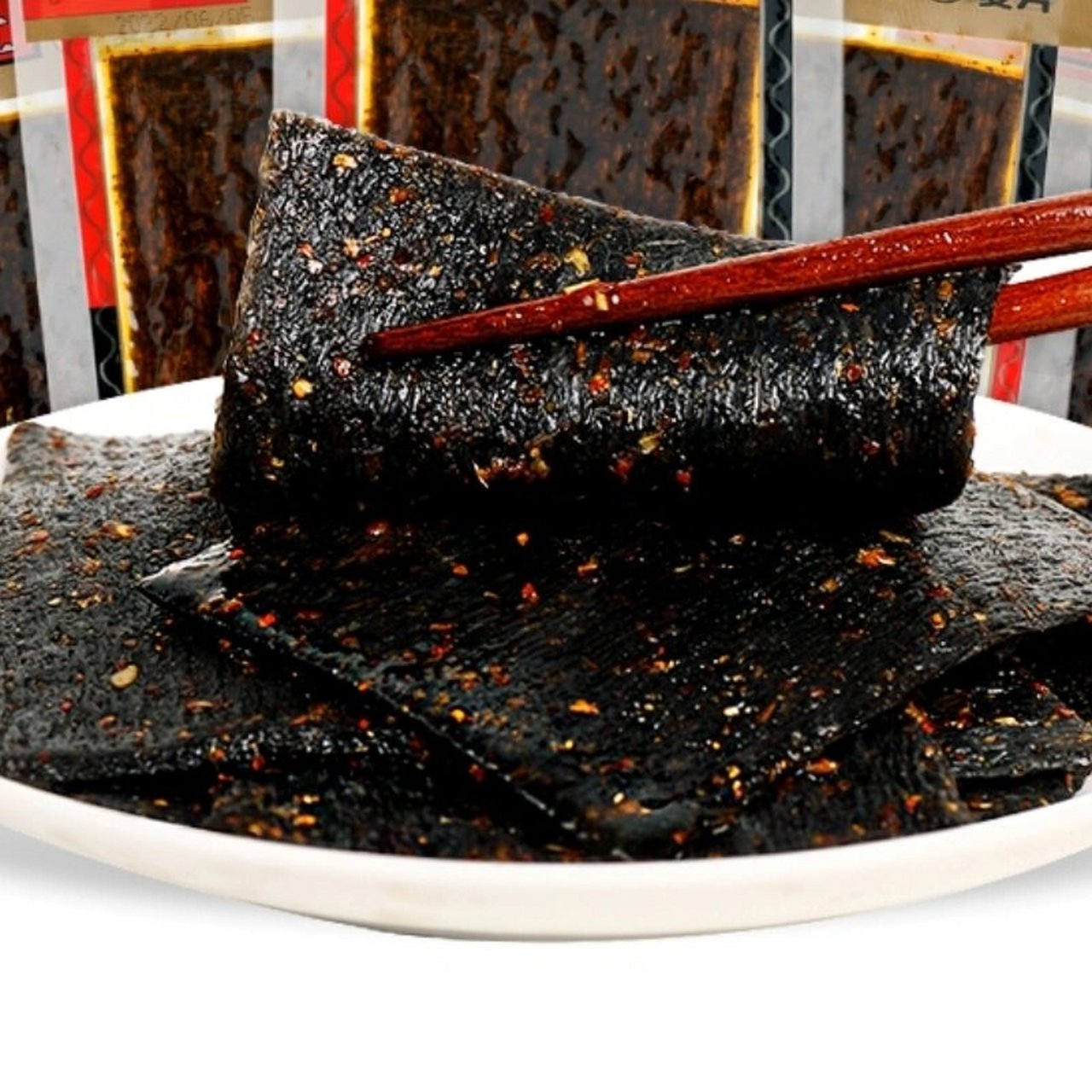 有没有小伙伴吃过这种黑色辣条 中学的时候还吃来着,可忘记叫什么了