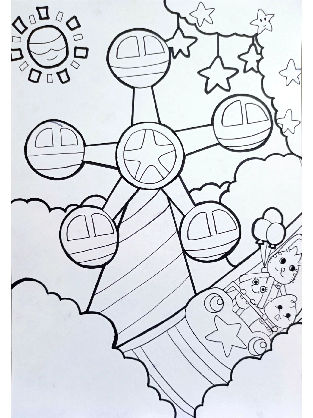 创意儿童画——摩天轮99