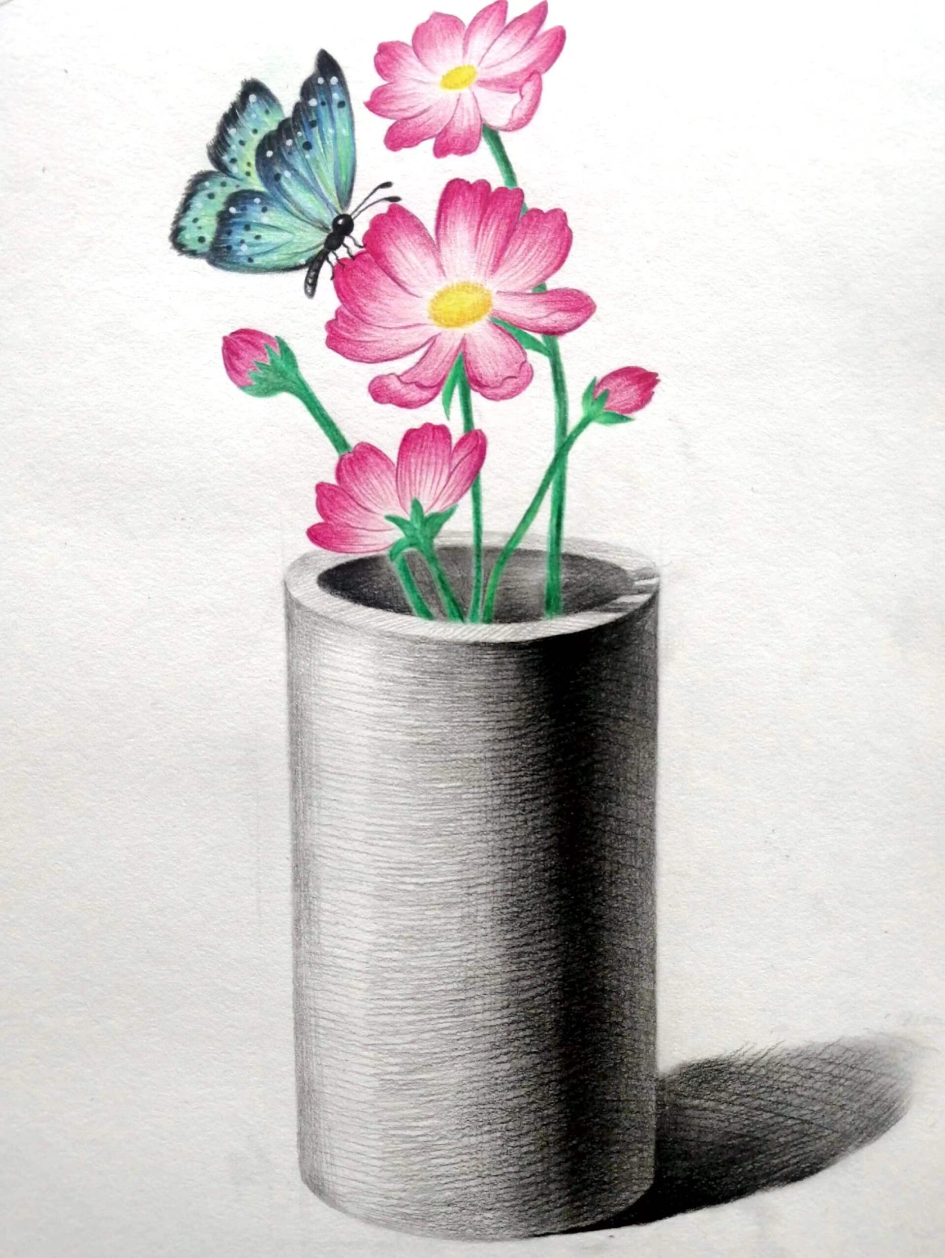 创意素描《圆柱体 94