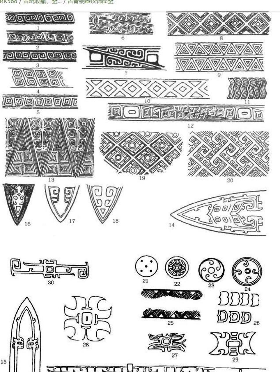 古代器物上的纹样图片