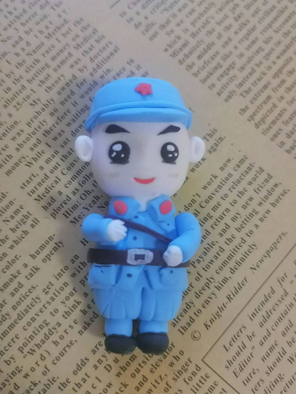 【粘土】八路军小战士 日复一日的生活也会有新的快乐!