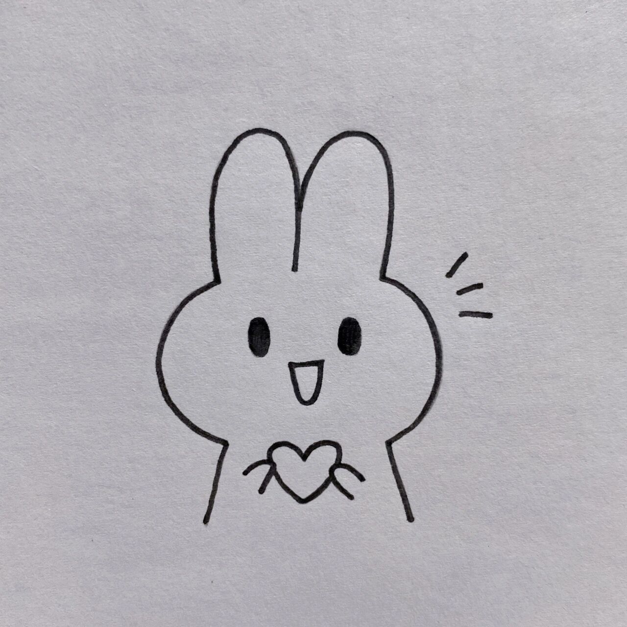 小兔子简笔画教程              小兔子简笔画教程