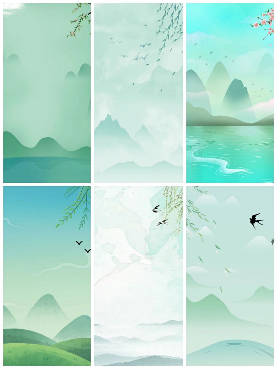 566山水壁纸|背景图片素材75 92中国风的山水背景素材,复古简约