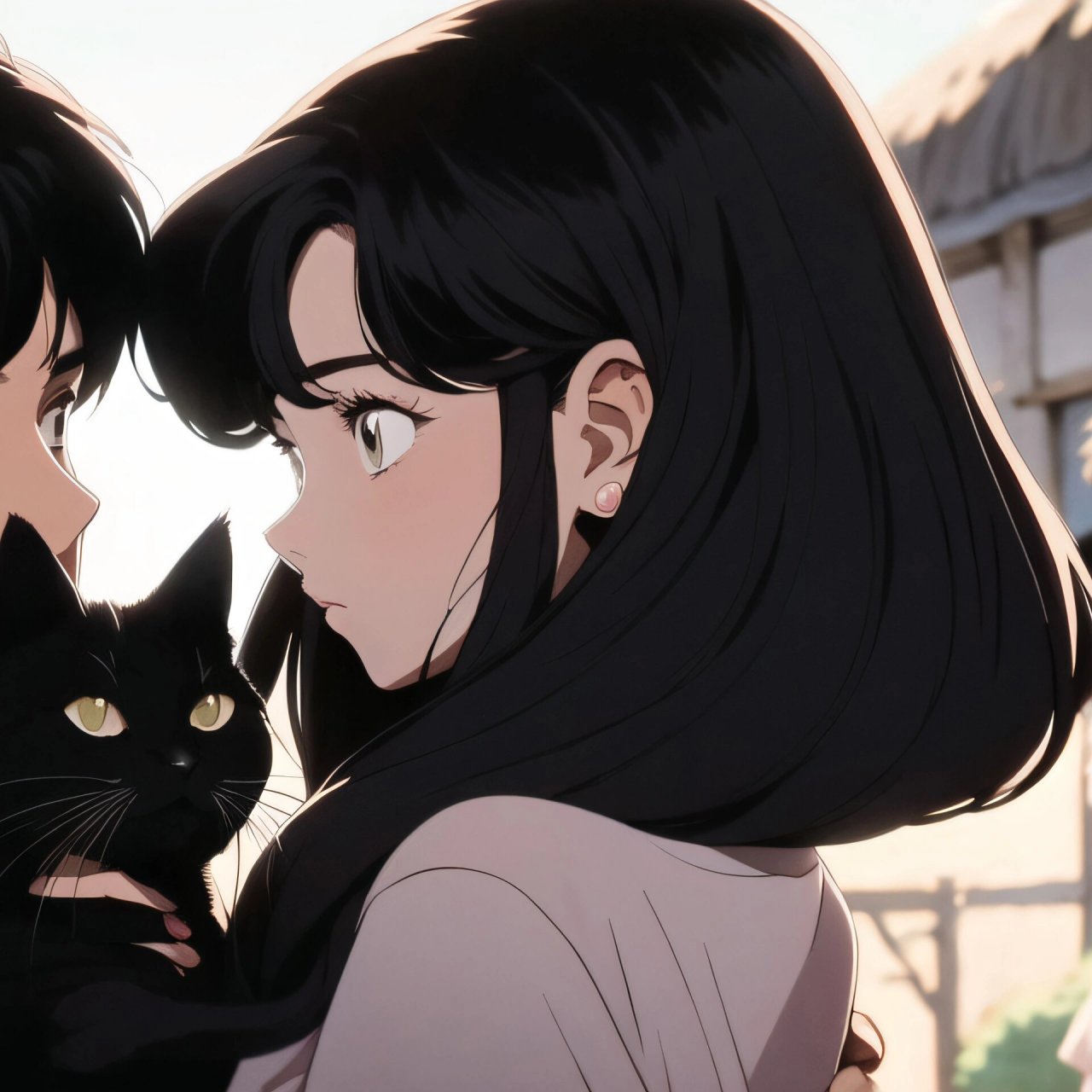 旧漫头像|情侣头像猫咪和他的情侣主人 #情侣头像# #情侣头像分享