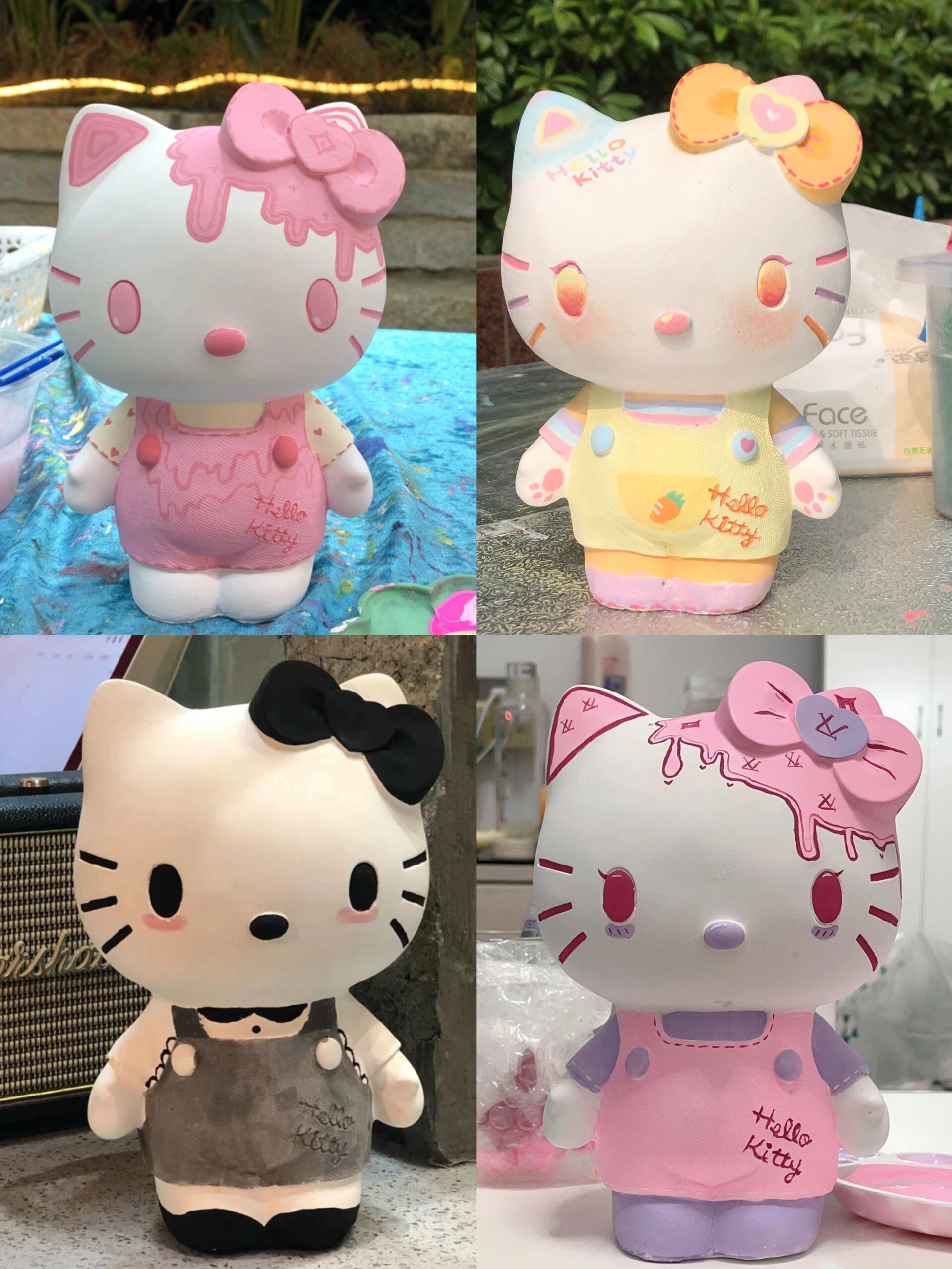 hello kitty石膏娃娃