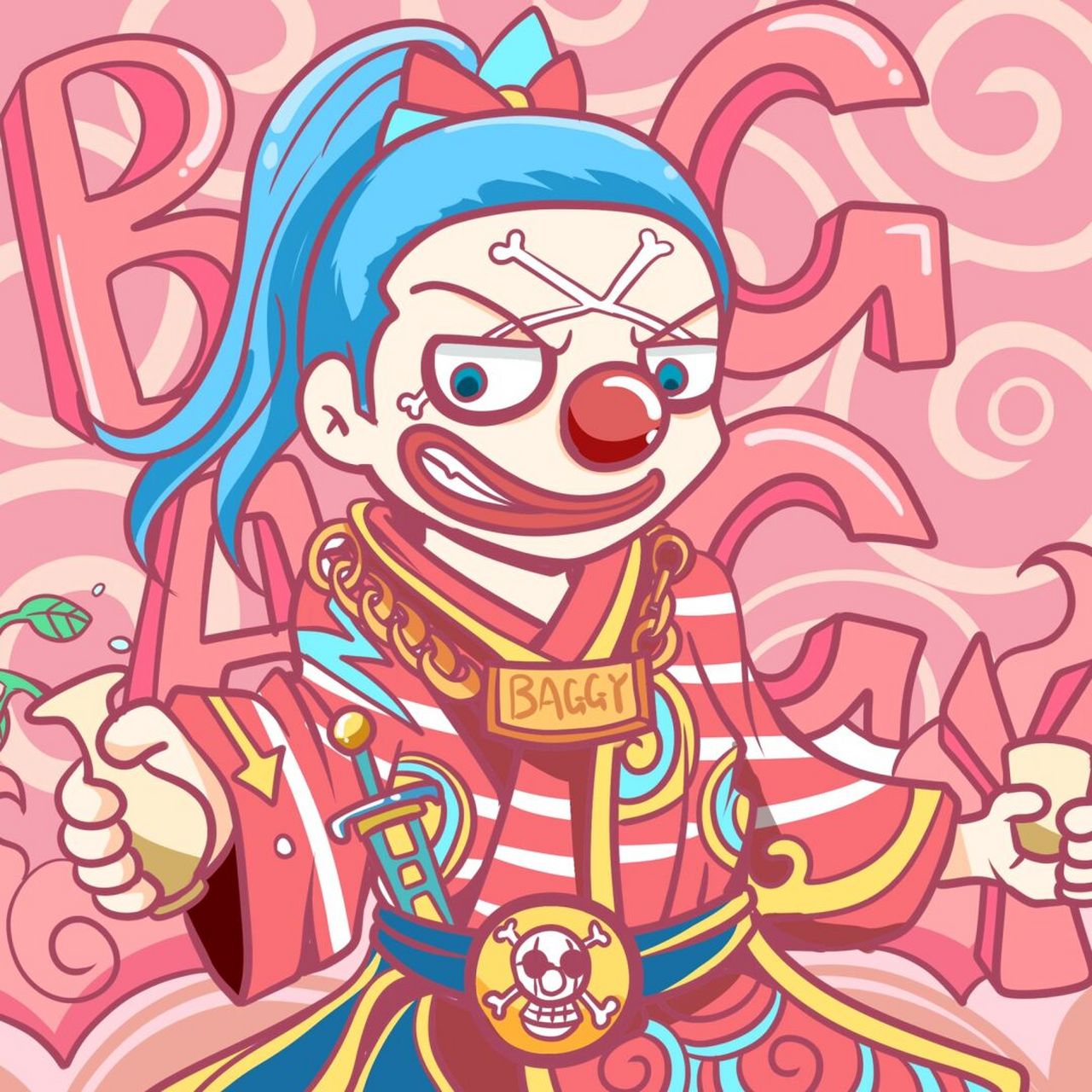 路飞和巴基头像一组 #插画# #我是原创插画师# #头像# #海贼王# #路飞