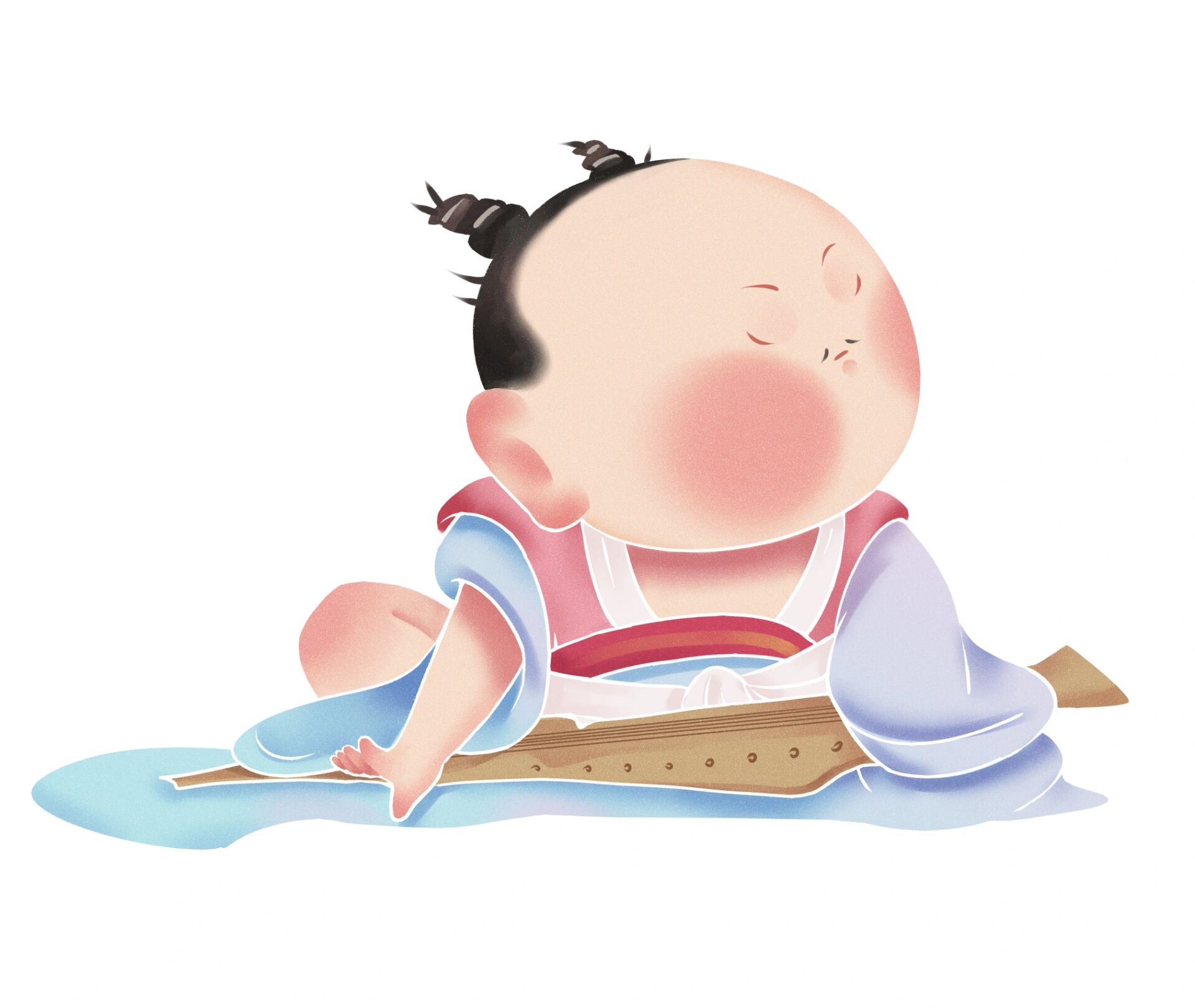 q版丨古风插画丨竹林七贤