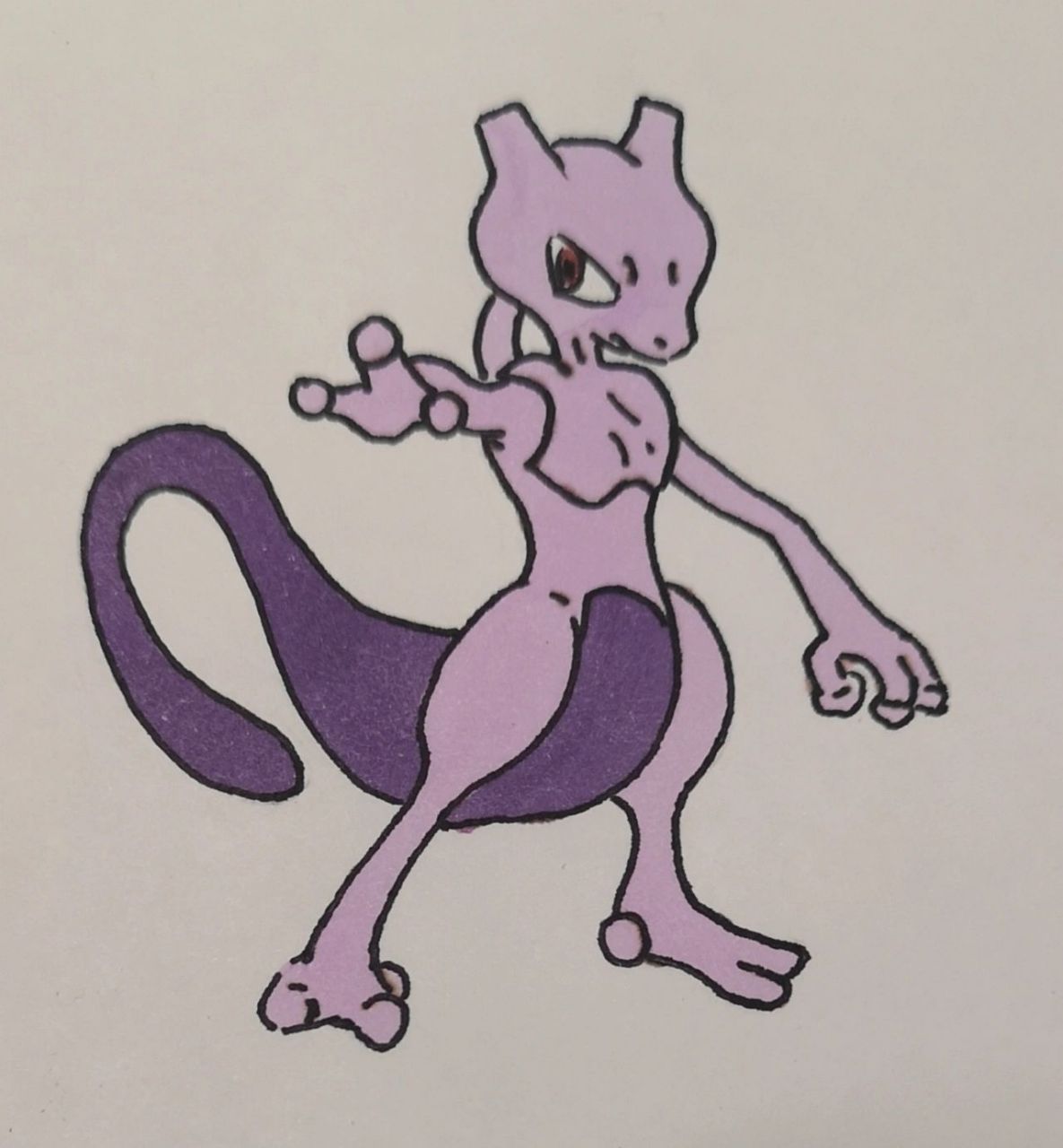 宝可梦绘画教程来啦,画了一只超梦😎 不等你们了,我先发上了下期画