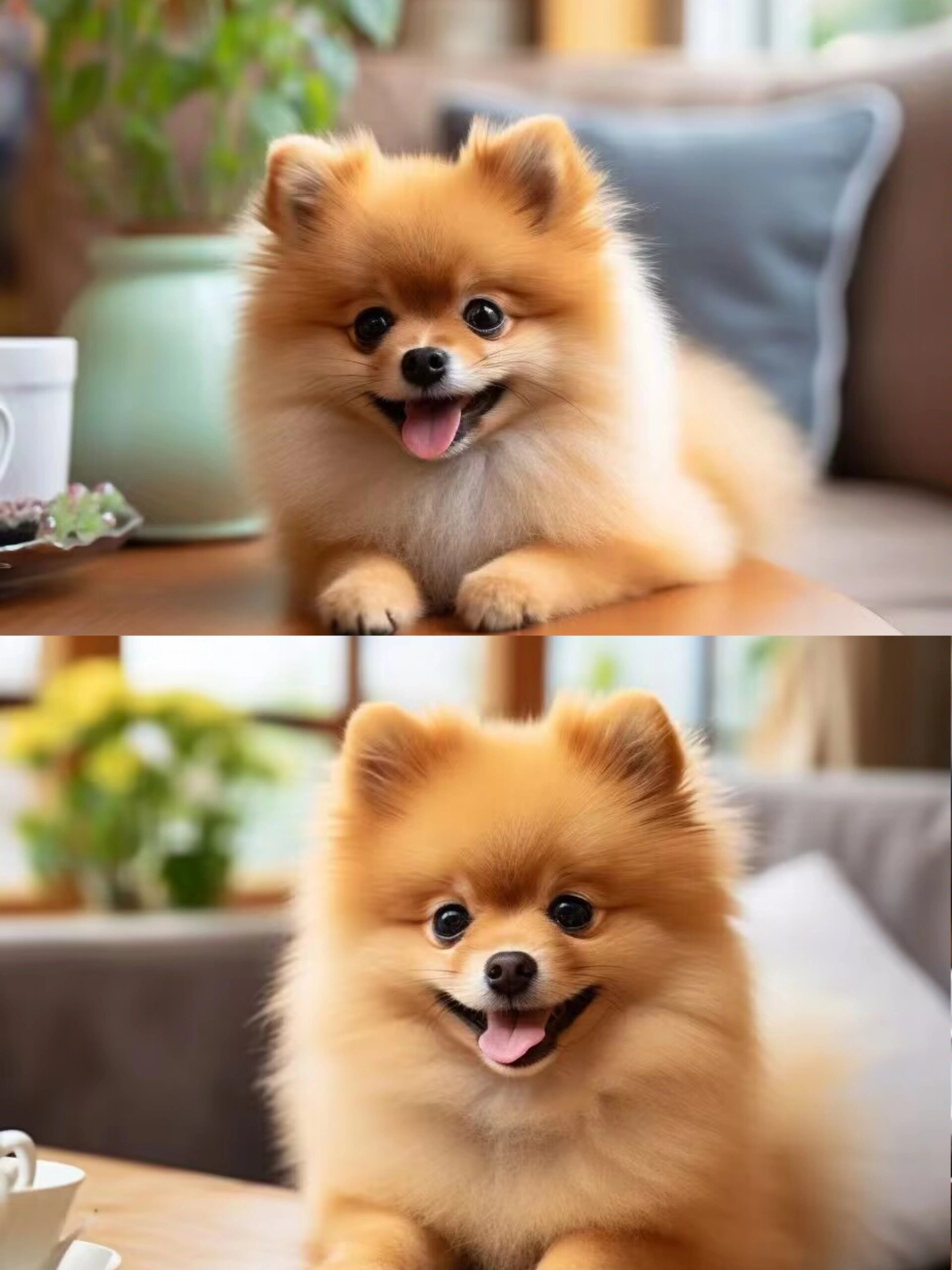 (杭州)黄博美幼犬800一只 黄博美幼犬,弟弟妹妹都有,超级粘人,不爱