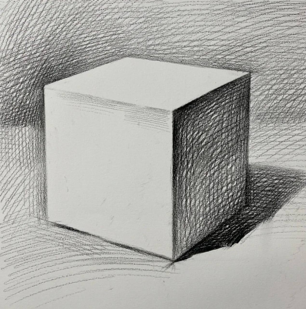 素描石膏几何体,基础教学步骤 今天来了两个零基础,只能从最简单的