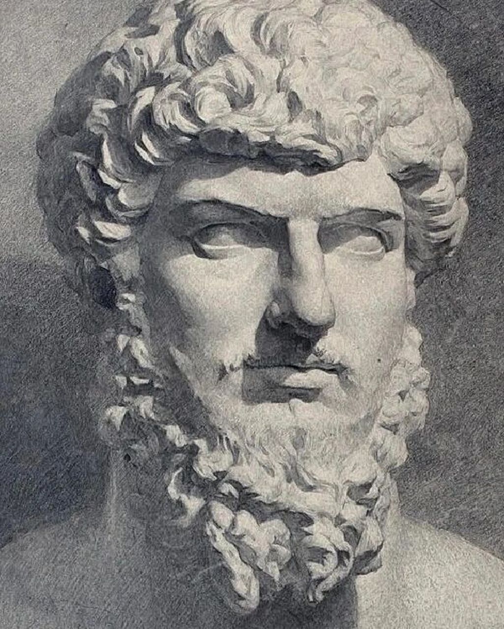 经典素描|石膏像篇 值得体会的几张石膏像!