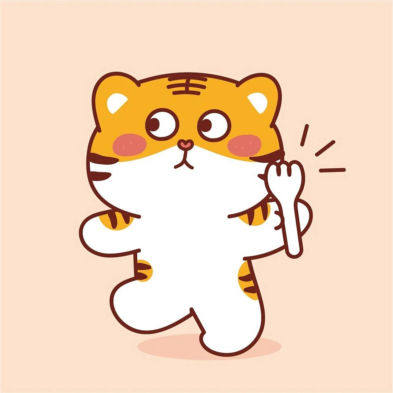 虎宝宝头像分享 可爱的小老虎 愿日子如熹光,温柔又安详.