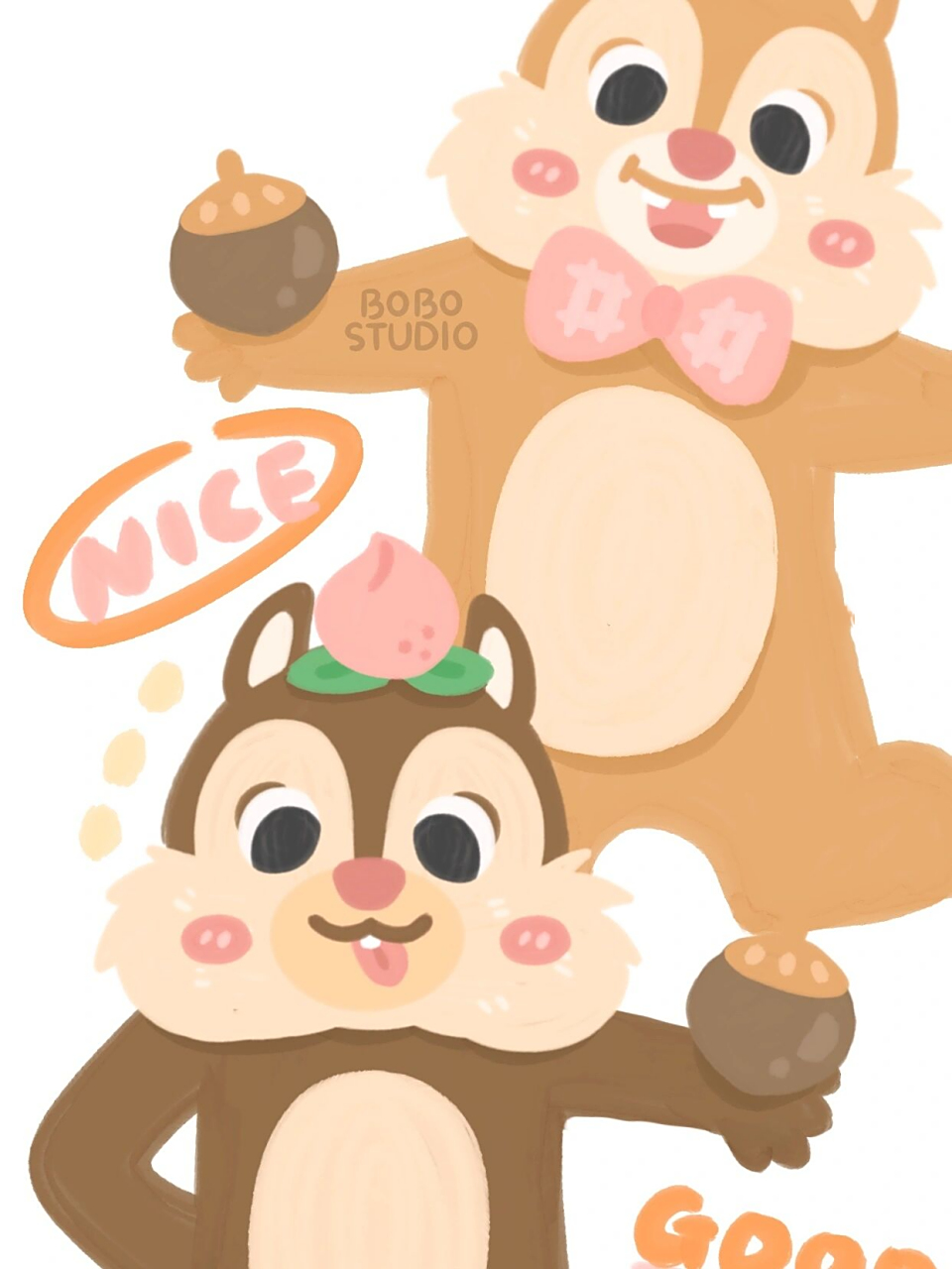 迪士尼奇奇蒂蒂卡通壁纸来啦!