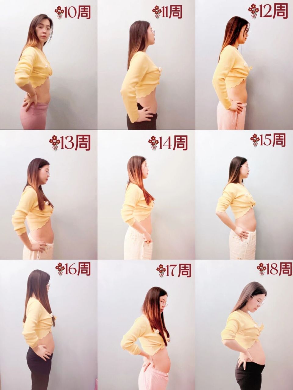 怀孕10周的肚子图片图片