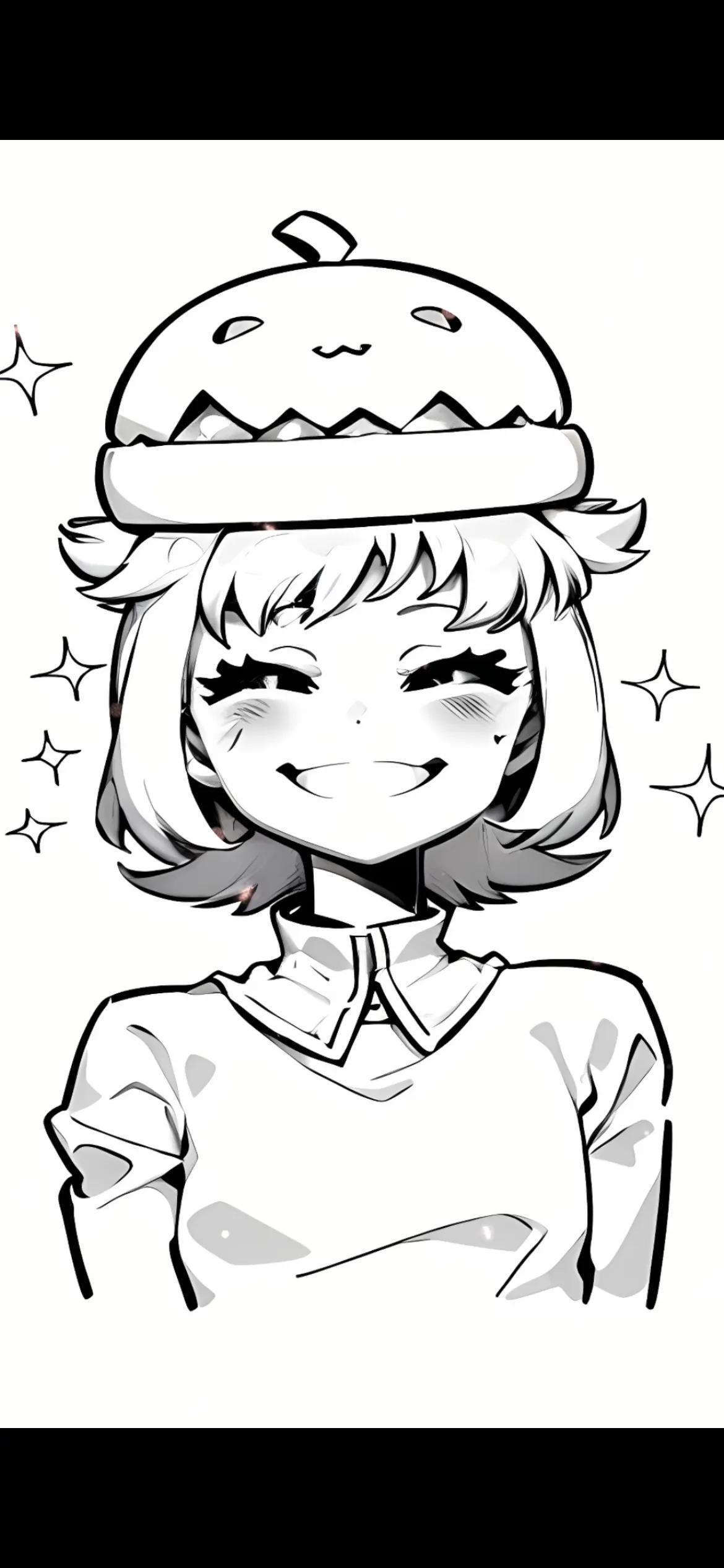 萌趣南瓜头女孩,可爱到爆!q版条漫 时间女孩q版