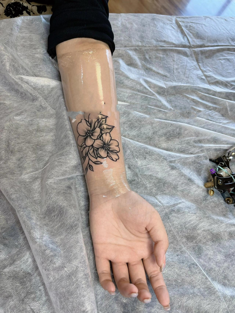 海誓山盟手腕纹身手稿图片