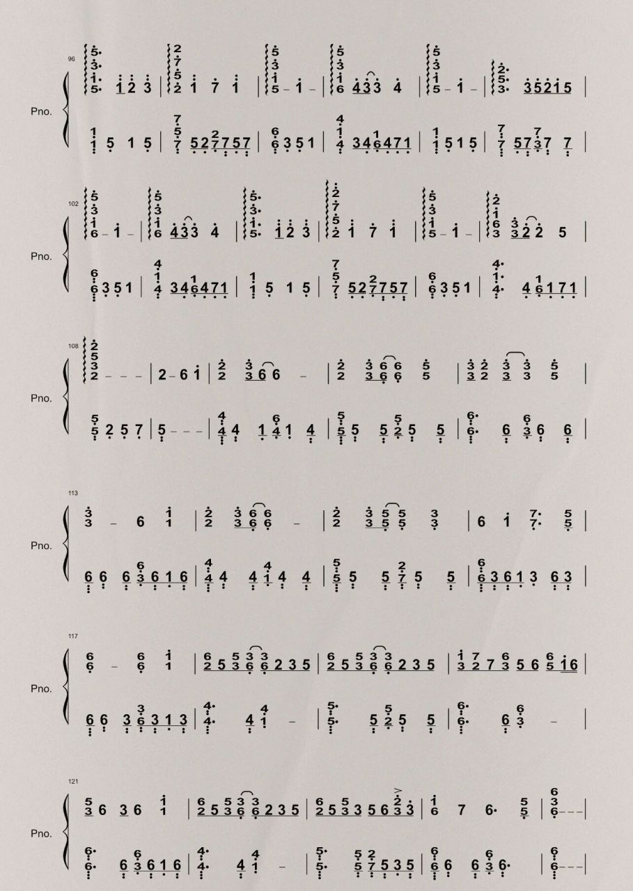 《城南花已开》钢琴简谱