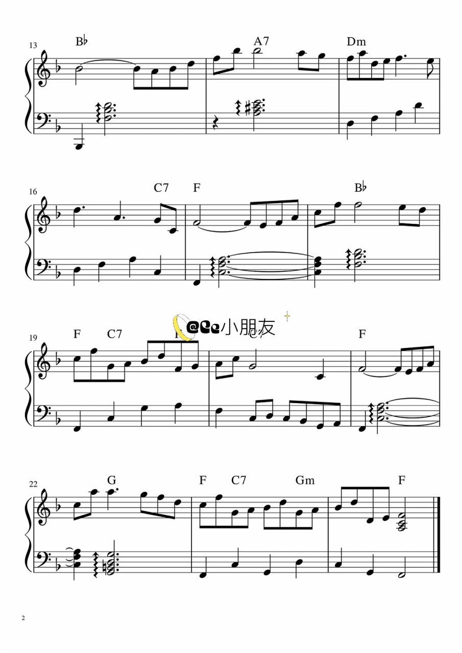 钢琴谱分享|《梦幻曲》舒曼简易版 来啦