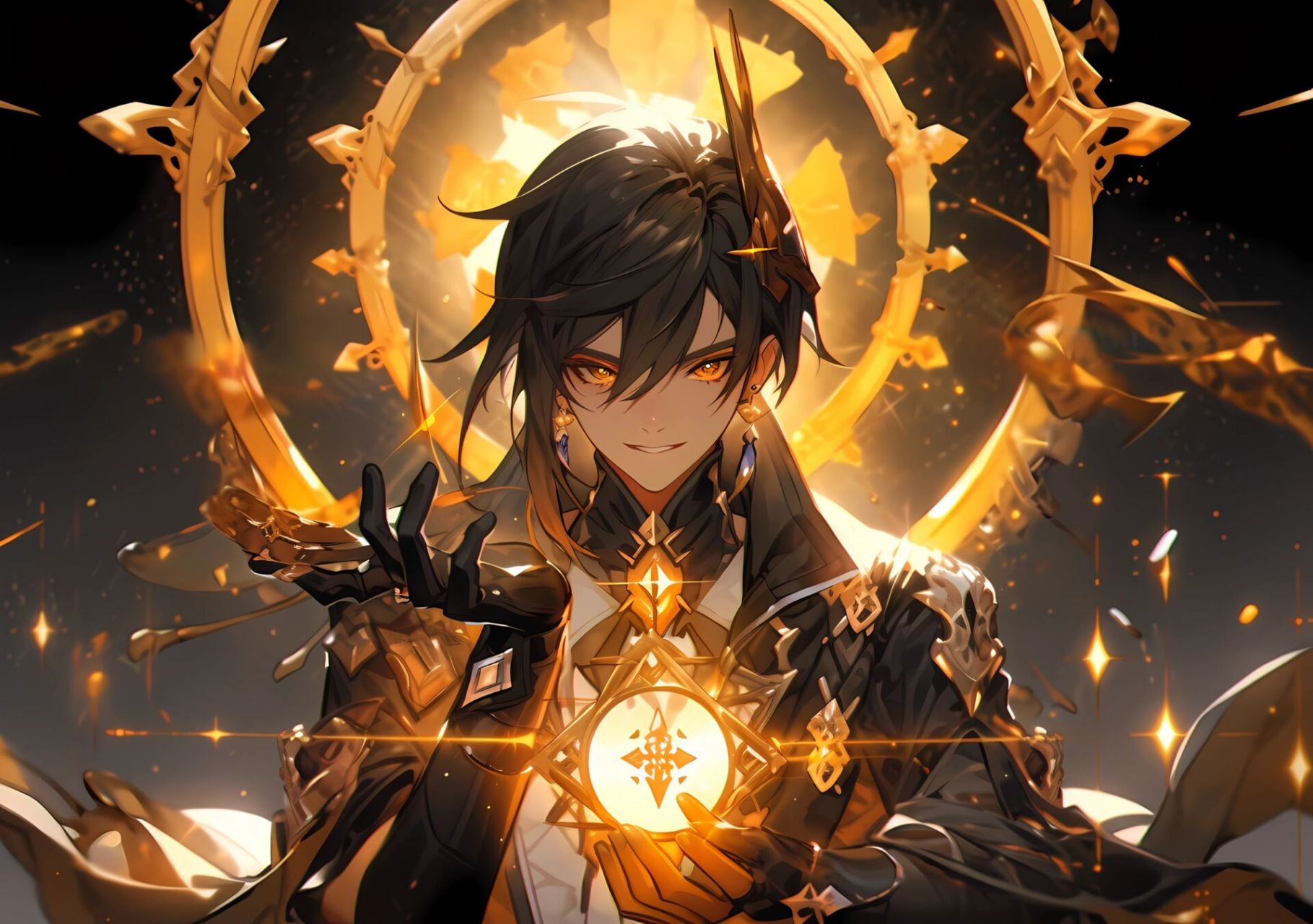 电脑壁纸|尘世闲游|钟离    三联7715取图