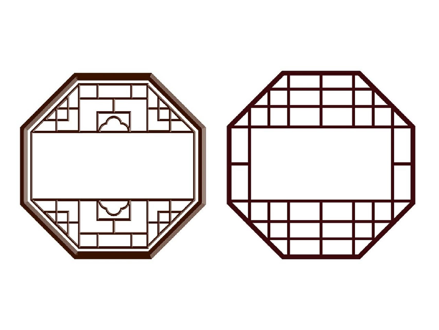 古风窗花边框免扣素材 宝子们,今天分享给大家的是一组古风花边边框