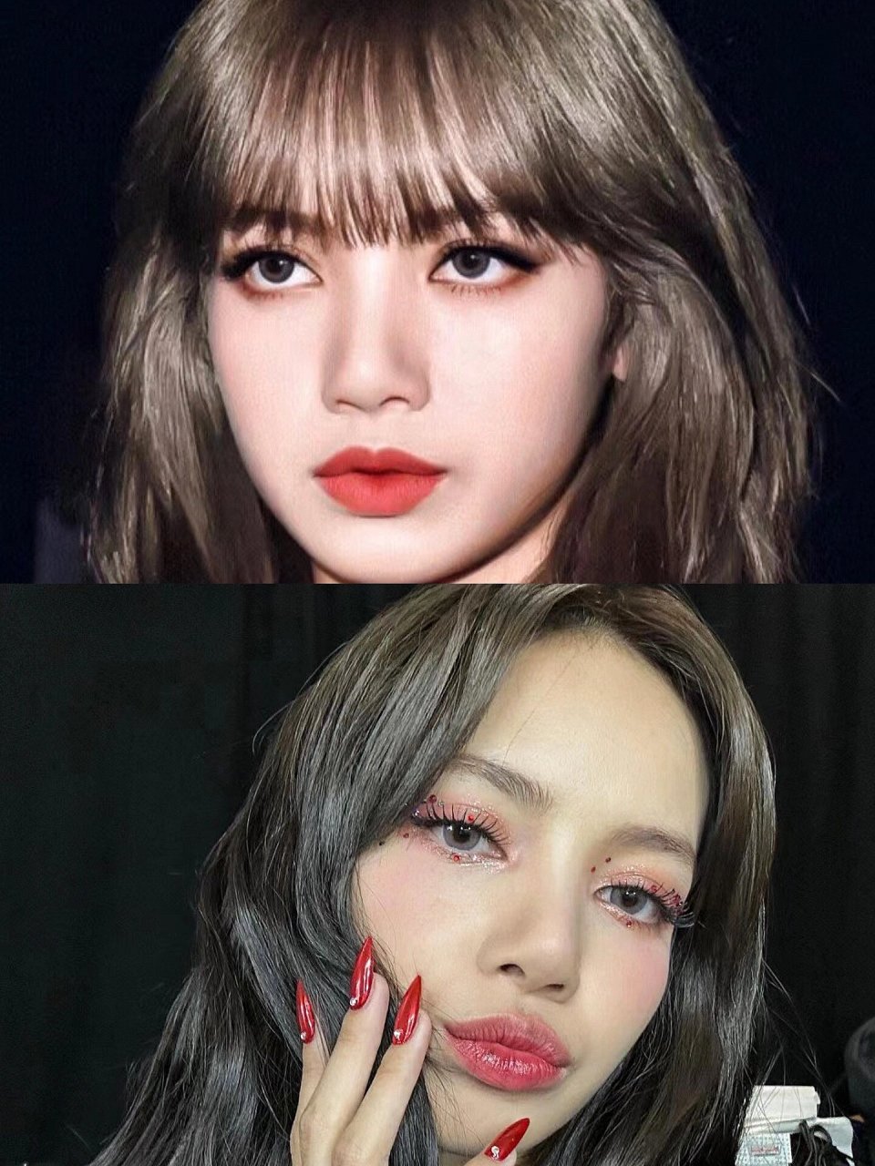 lisa现在是不打算留刘海了吗71 我怎么觉得9615刘海好看呀,是我