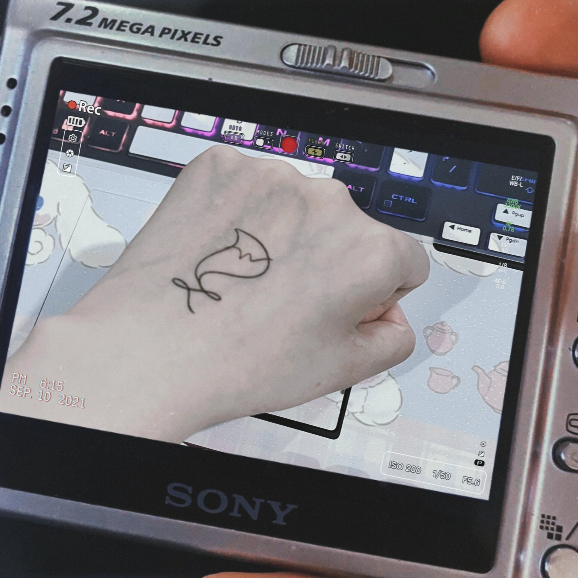 玲娜贝儿小狐狸签名纹身贴 是小狐狸的签名!