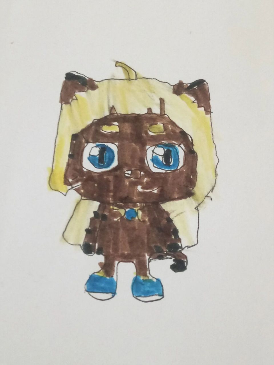 画了喜羊羊和明日女王 喜欢的给我点个赞.