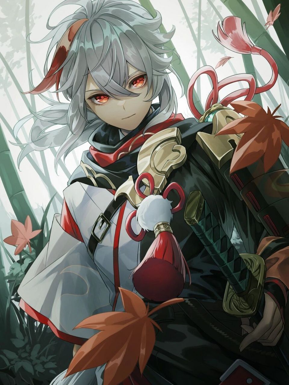 【枫原万叶】特辑 原神 二次元游戏动漫男生正太帅气图片壁纸背景插画