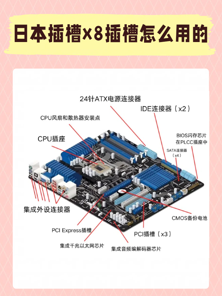 日本插槽x8和775的使用方法