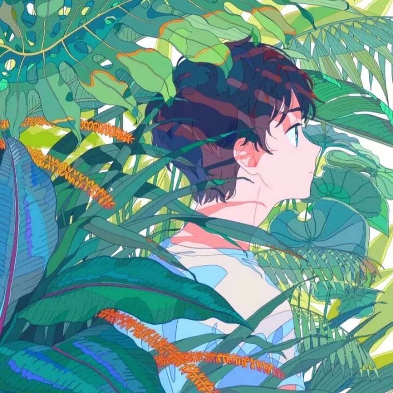 侧脸 男生头像分享 图片来自公众号.