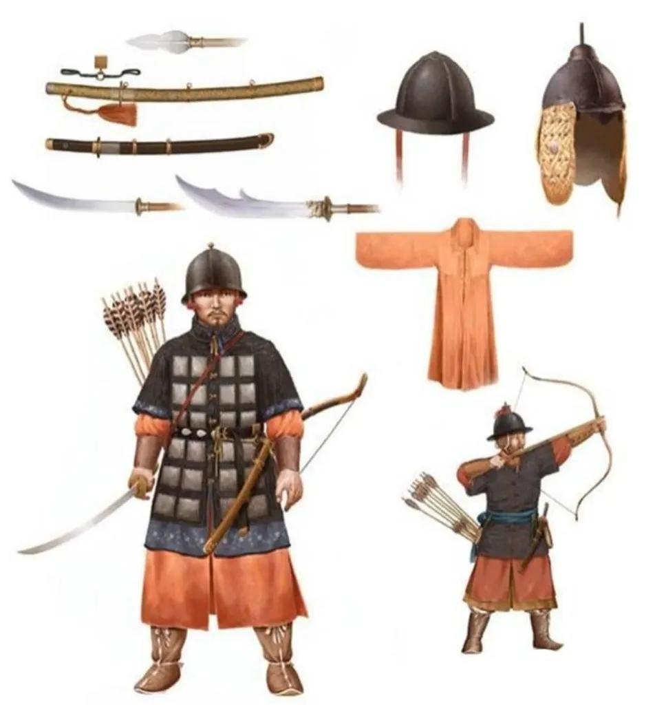 朝鲜古代士兵戎装图