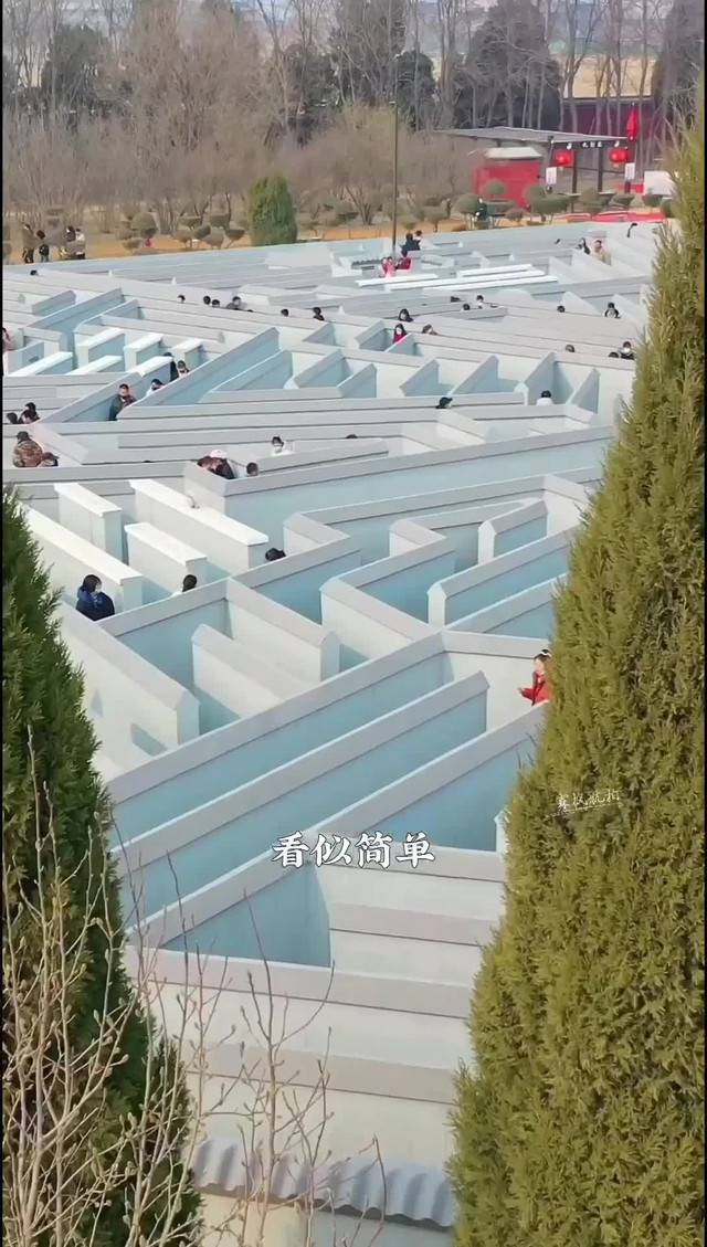 河南安阳有座八卦阵迷宫,看似简单,进去后很难走出来!|打卡汤阴羑里城