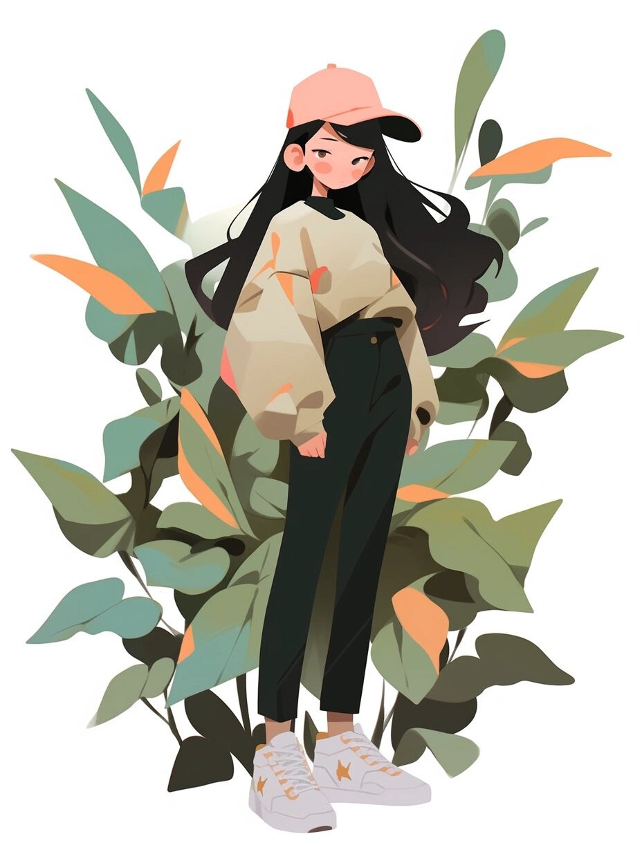 人物扁平风插画风格