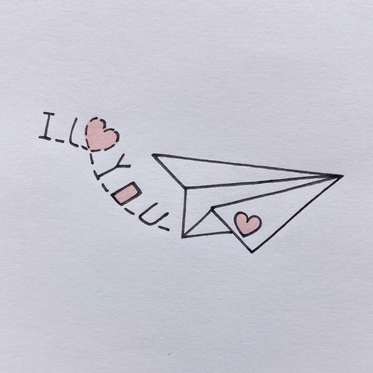 纸飞机的简笔画 简单图片