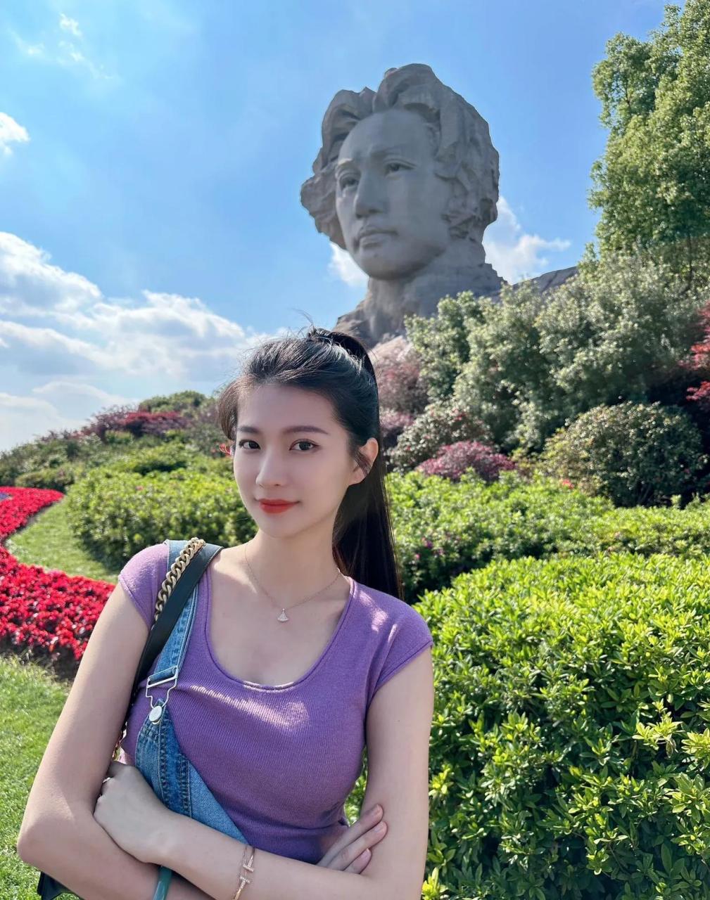 为啥我去橘子洲,没碰到这么好看的女生?