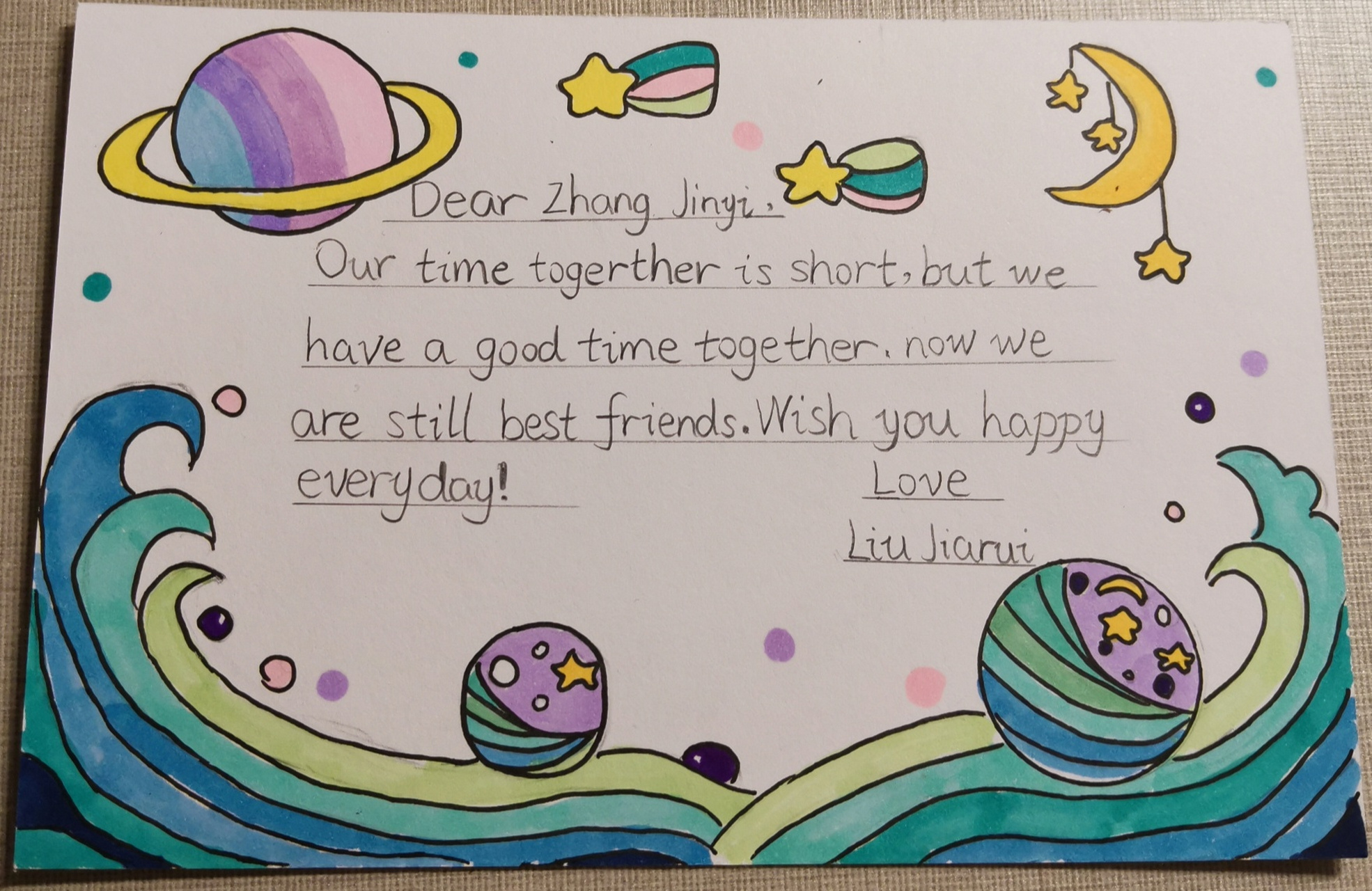 英语贺卡小制作