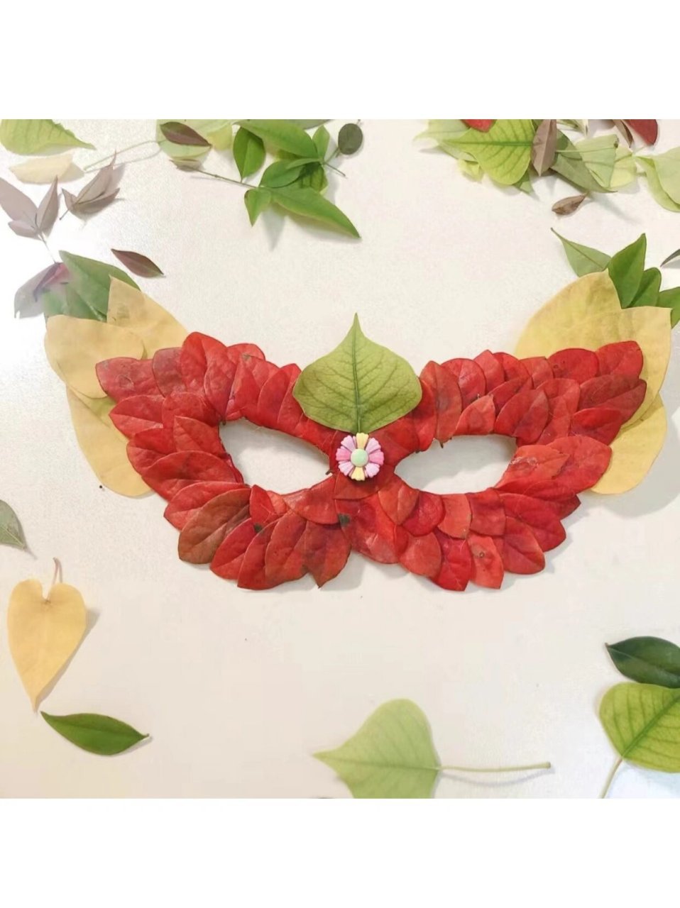 快来和我们一起做一个简单,但却超级超级好玩的树叶面具吧~ 1,教学