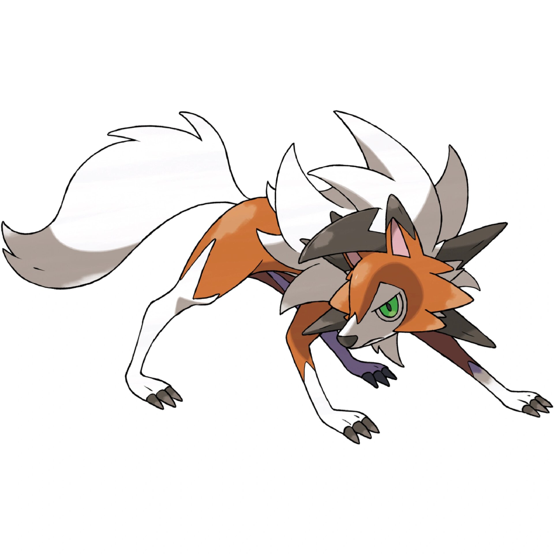 宝可梦图鉴0745:鬃岩狼人(黄昏的样子