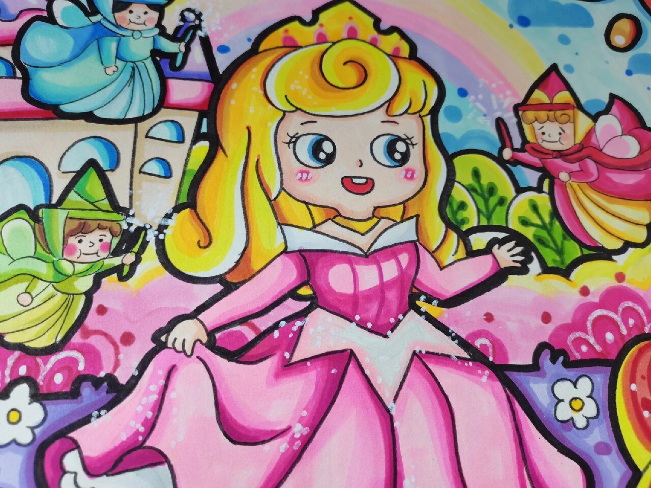 睡美人 公主 童话 迪士尼 儿童画