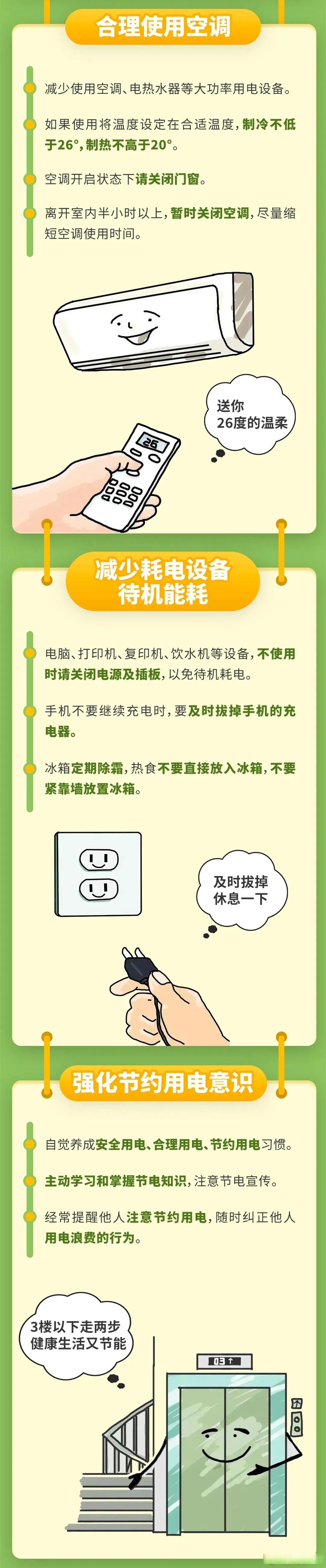 【节约用电,错峰用电】从你我做起,从点滴做起!