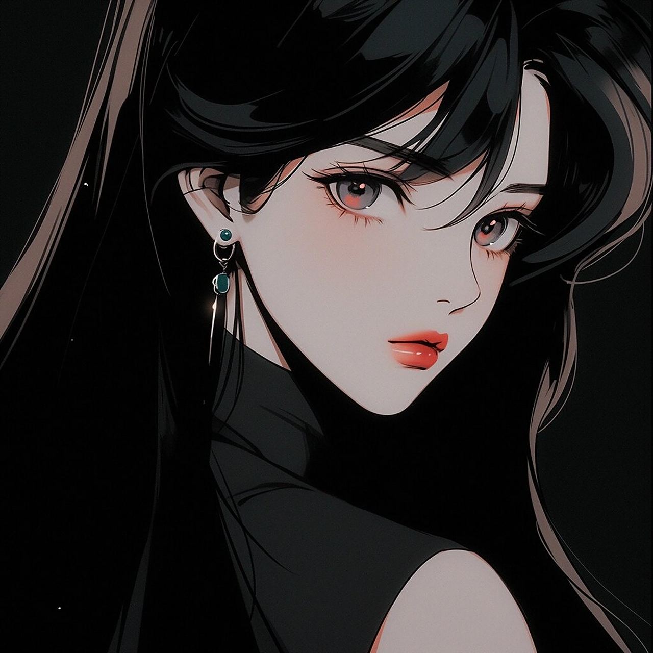 旧漫头像|黑白拽拽酷女孩你爱吗?