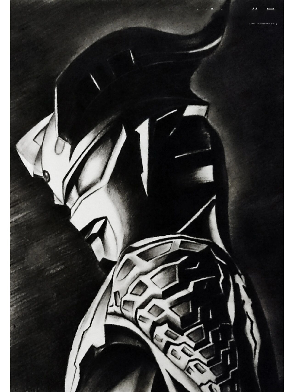 素描赛罗奥特曼 2017年画的.