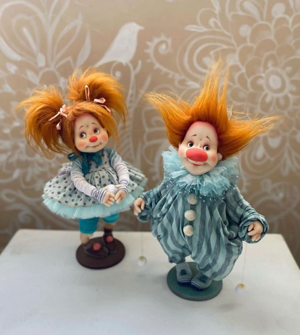 超可爱诙谐手作小丑娃娃03捏捏大圆鼻子!