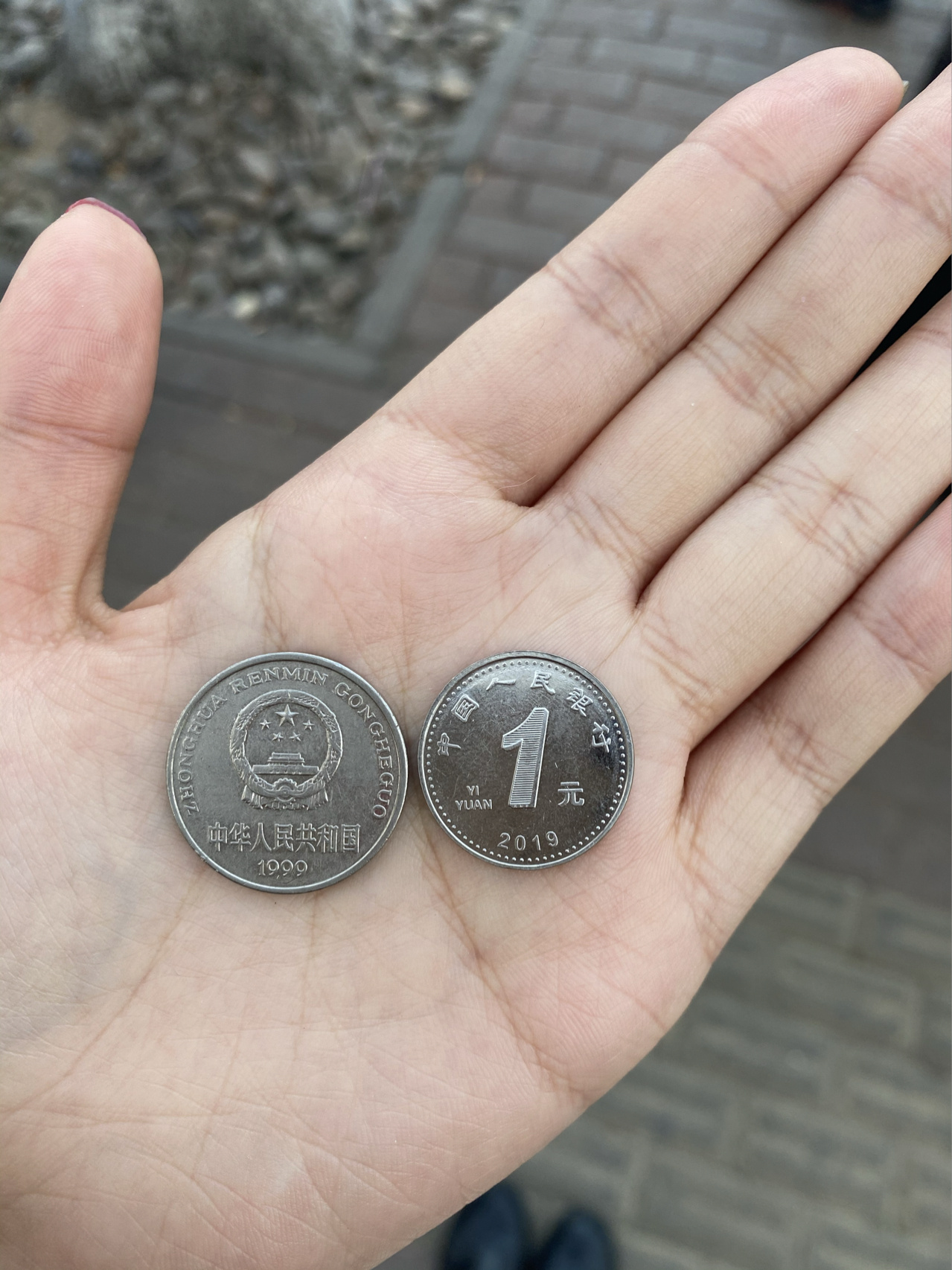不同的一元硬币 1999-201903 一元硬币二十年的变化03